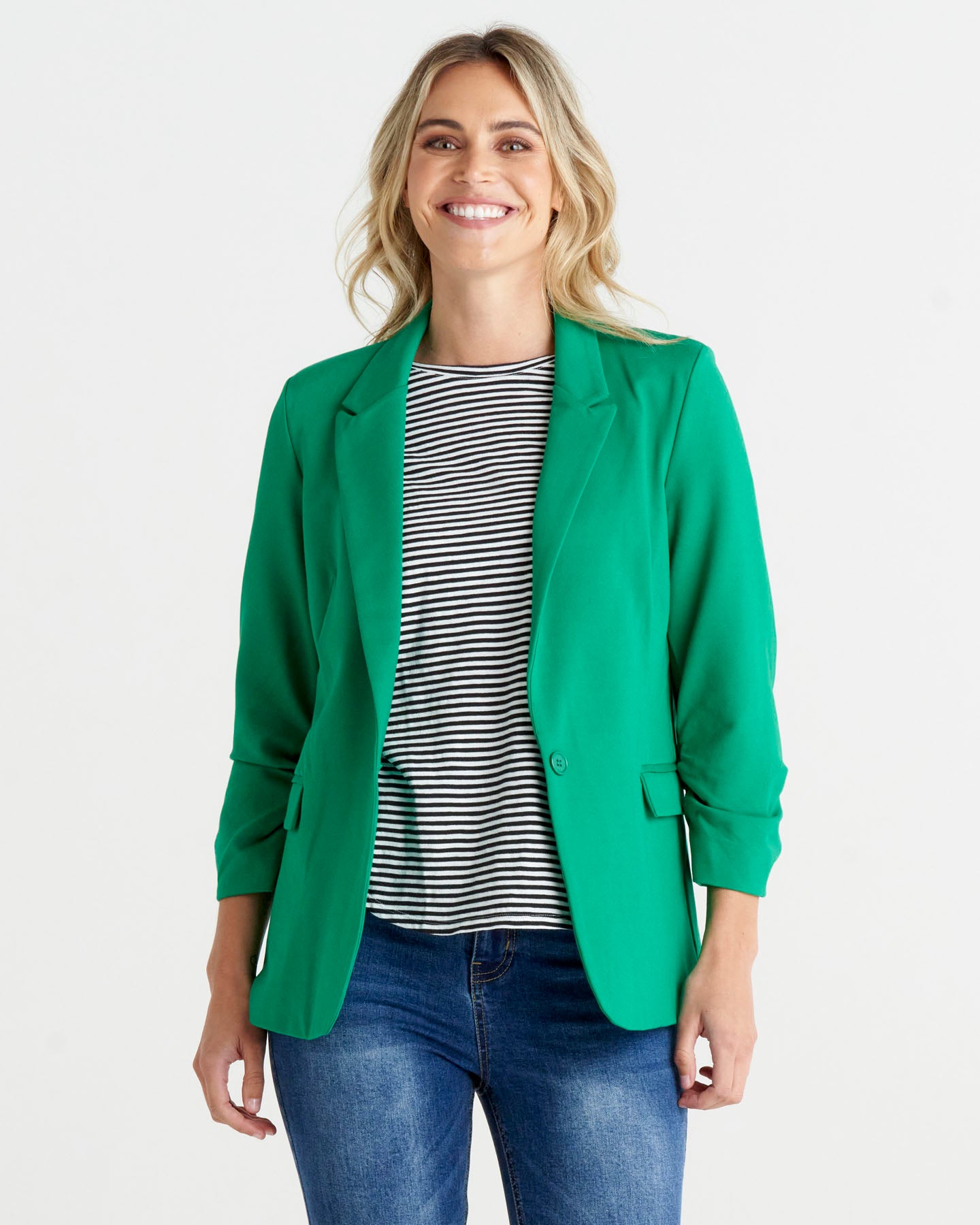 Green and blue on sale blazer