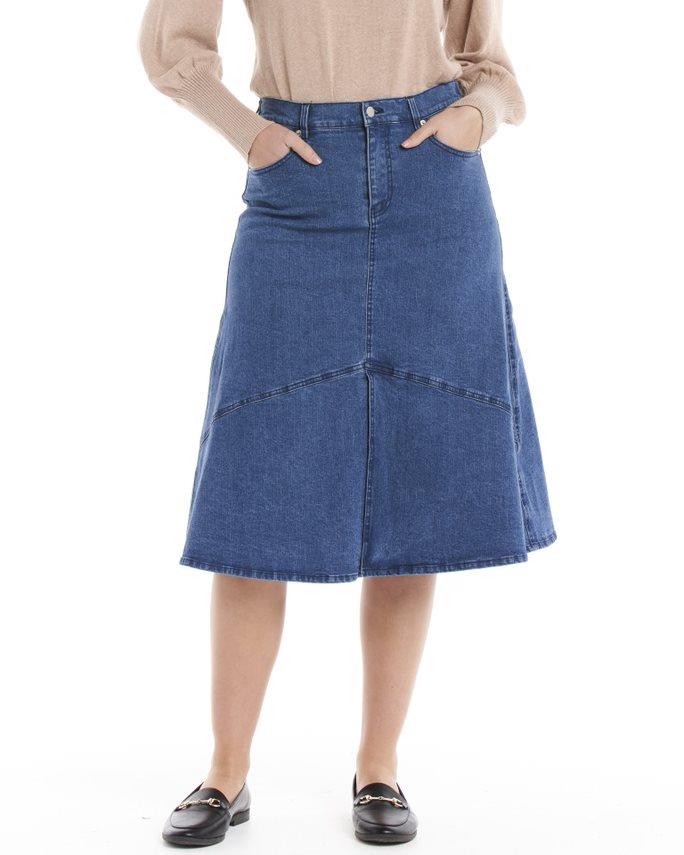 Denim skirt outlet zippay