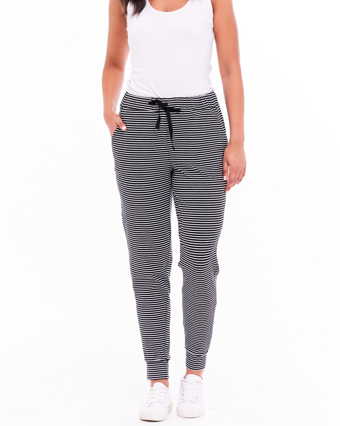 Striped jogger outlet pants