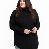 Maison Roll Neck Knit Jumper - Black