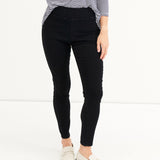 Skylah Stretch Denim Jegging - Black