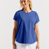 Hailey Short Sleeve Tee - Brushed Blue