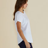 Hailey Short Sleeve Tee - White