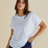 Hailey Short Sleeve Tee - White