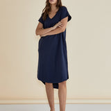 Jolene T-Shirt Dress - Navy