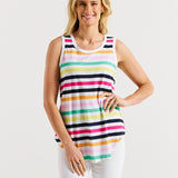 Keira Tank - Rainbow Stripe