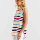 Keira Tank - Rainbow Stripe