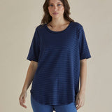 Ariana Tee - Blue Stripe