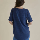 Ariana Tee - Blue Stripe