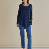 Megan Long Sleeve Top - Blue Stripe