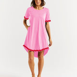 Nyree Dress - Red/Pink Ric Rac