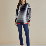 Sophie Knit Jumper - Navy Stripe