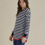 Sophie Knit Jumper - Navy Stripe