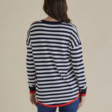 Sophie Knit Jumper - Navy Stripe