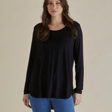 Yasmin Long Sleeve Top - Black