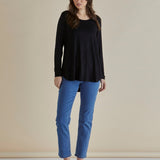 Yasmin Long Sleeve Top - Black