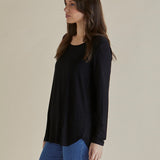 Yasmin Long Sleeve Top - Black