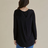 Yasmin Long Sleeve Top - Black