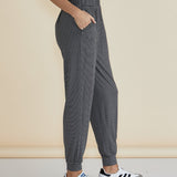 Paris Pant - Charcoal Stripe