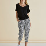 Tokyo 3/4 Pant - Charcoal Stripe