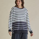 Easy Crew Sweat - Black/White Stripe