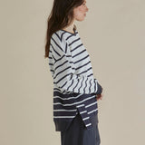 Easy Crew Sweat - Black/White Stripe