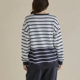 Easy Crew Sweat - Black/White Stripe