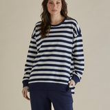 Easy Crew Sweat - Navy Stripe