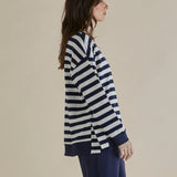 Easy Crew Sweat - Navy Stripe