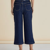 Bella Relaxed Crop Jeans - Deep Indigo Rinse