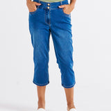 Alessi Crop Jean - True Blue