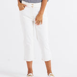 Alessi Crop Jean - White