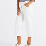 Alessi Crop Jean - White