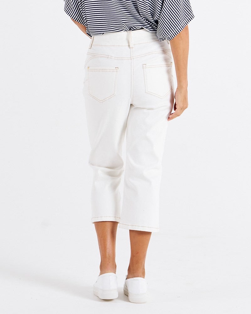 Alessi Crop Jean - White