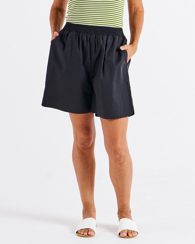 Pomona Cotton Short - Black