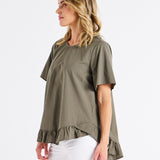 Candice Blouse - Olive Branch