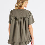 Candice Blouse - Olive Branch