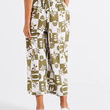 Cabo Crop Pant - Geo Floral