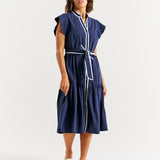 Mari Dress - Navy