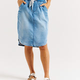 Alina Denim Skirt - Denim Blue