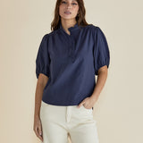 Avery Blouse - French Blue