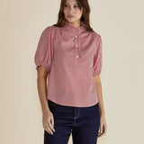 Avery Blouse - Red Stripe