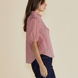 Avery Blouse - Red Stripe