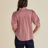 Avery Blouse - Red Stripe