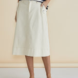 Astra Denim Skirt - Off-White