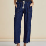 Drapey Denim Jogger - Sapphire