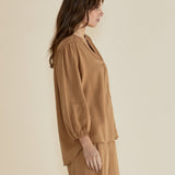 London Lyocell Blouse - Tan