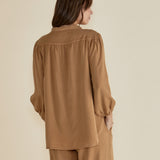 London Lyocell Blouse - Tan