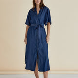 Dresden Lyocell Dress - Dark Indigo