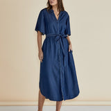 Dresden Lyocell Dress - Dark Indigo